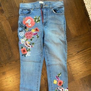 Embroidered Alice and Olivia Jeans